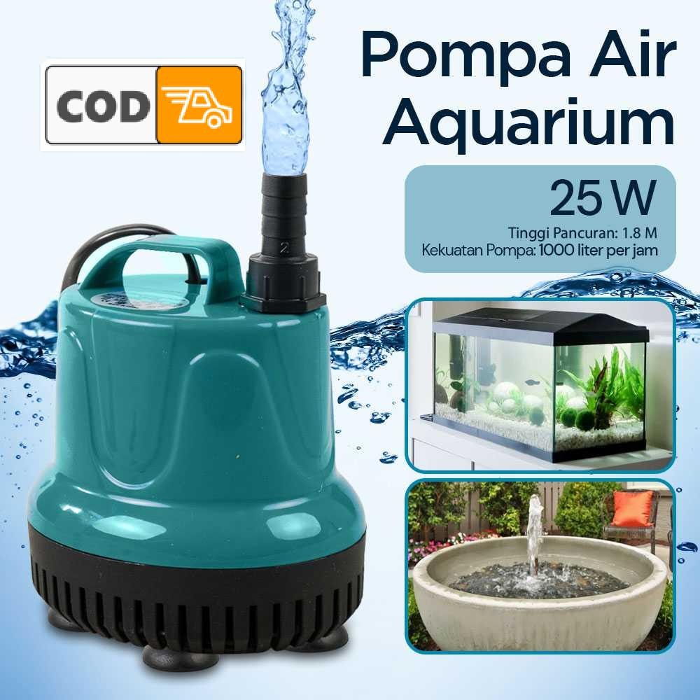 Pompa Air Aquarium Mini Submersible Pump 220V IPX8 Pompa Celup Filter Kecil untuk Sirkulasi Oksigen 