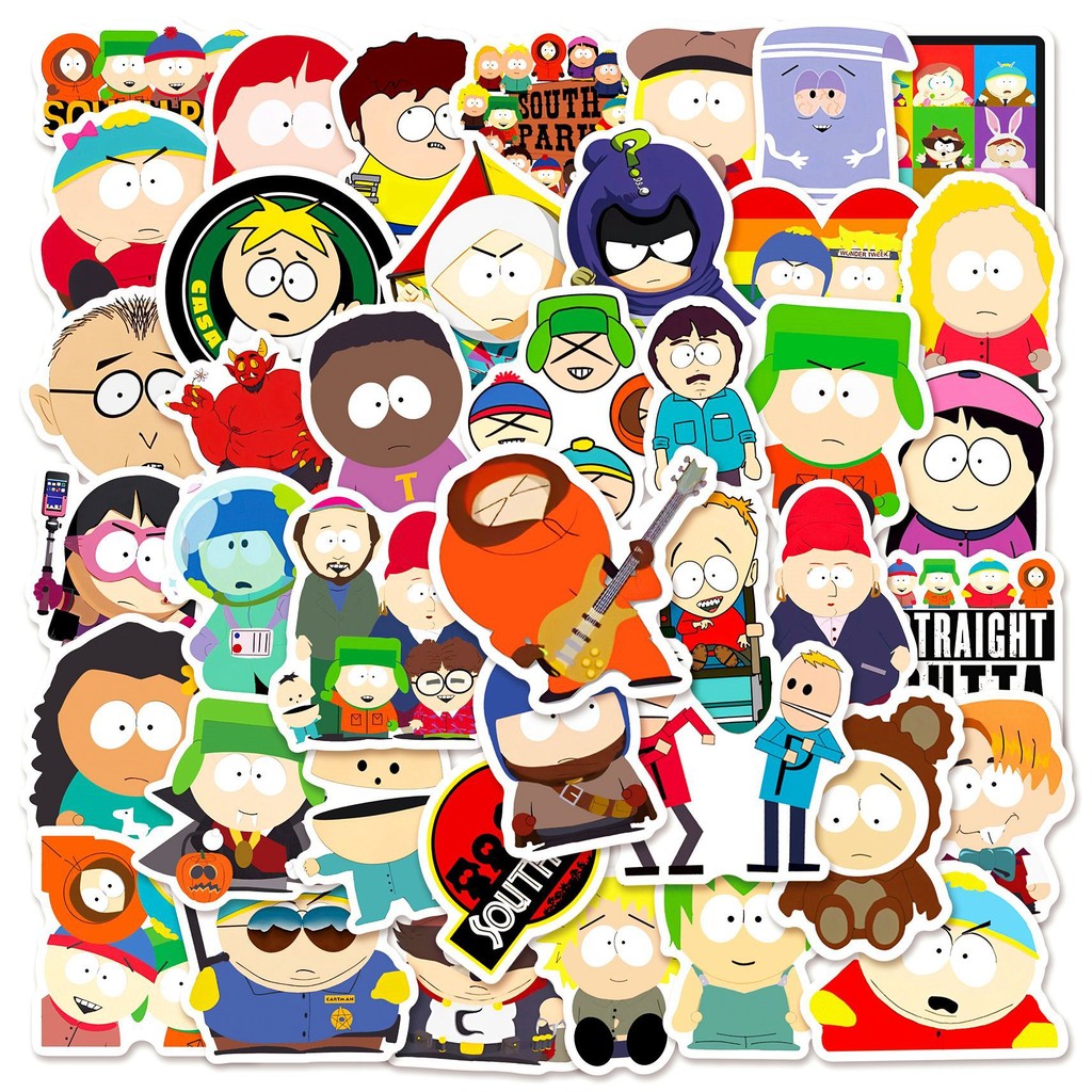 10/50PCS Cartoon Animation SouthPark Sticker Funny Cute Graffiti Waterproof Decal Kids Toy DIY