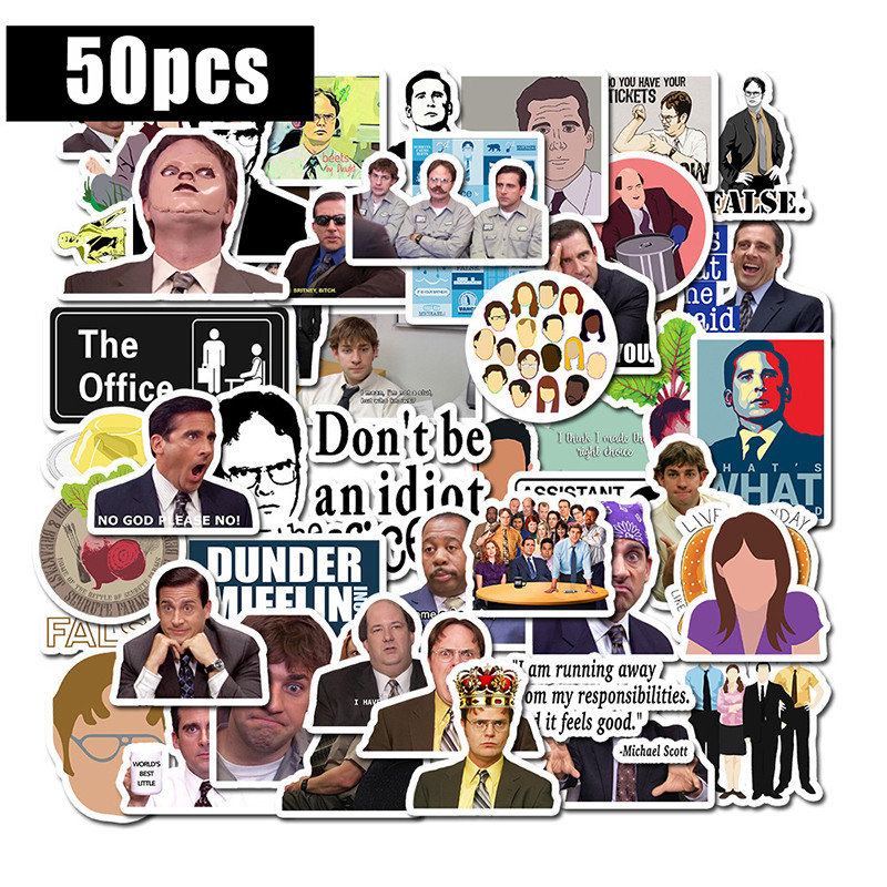 10/30/50pcs Cartoon Classic TV Show The Office Stickers Motorcycle Notebook Computer Car DIY