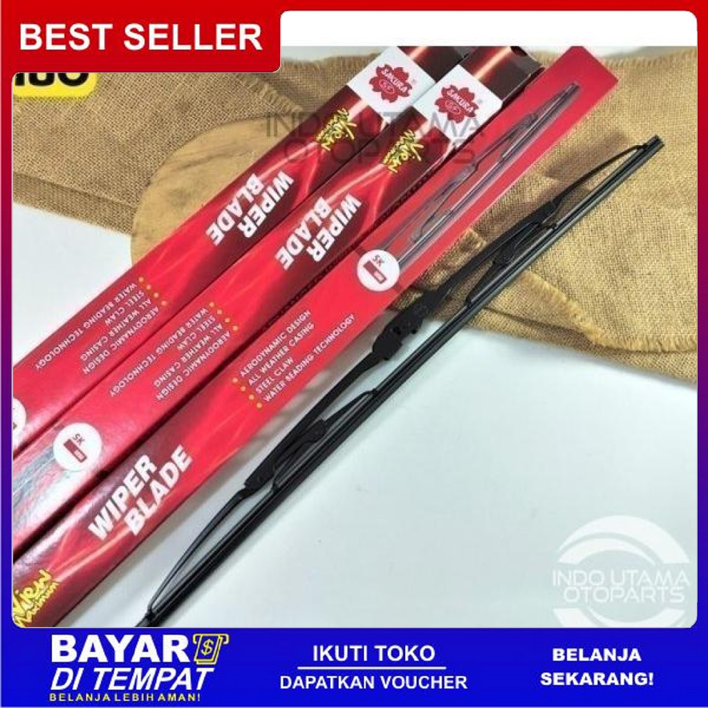 FREE ONGKIR WIPER KACA DEPAN INNOVA REBORN WIPER MOBIL SAKURA BISA COD