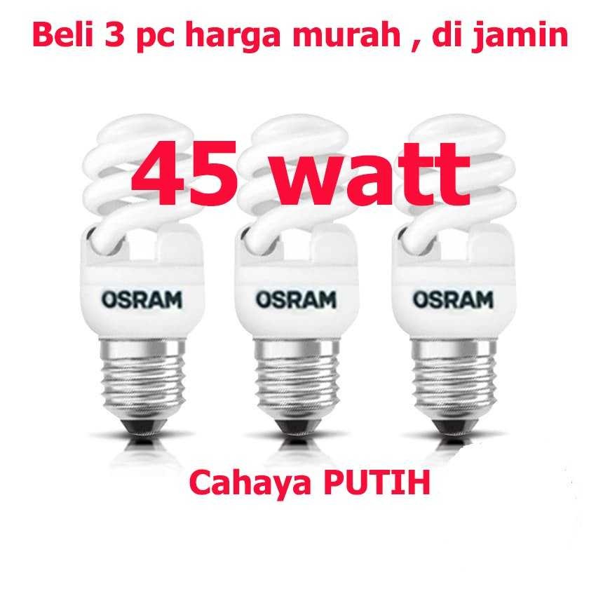 Beli 3Pc 45W Putih Harga Murah - Duluxstar Mini Twist 45 Watt Osram Viral Fyp