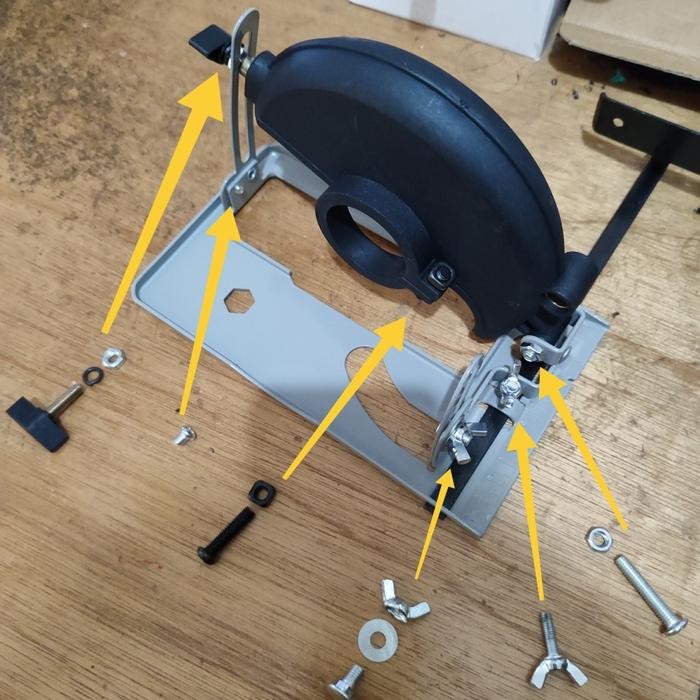 MATA GERINDA BATU POTONG BESI BAJA STAINLESS CUTTING + DUDUKAN CIRCULAR