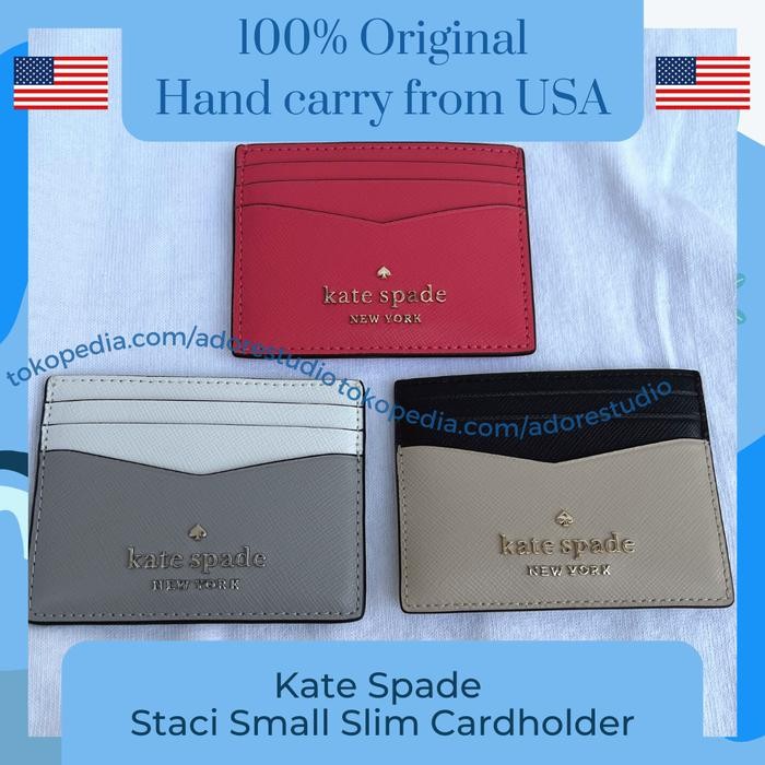 Kate Spade Small Slim Card Holder 100% Original USA / Dompet Kartu