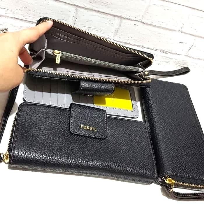 DOMPET FOSSIL ORIGINAL - FOSSIL MADISON BLACK v