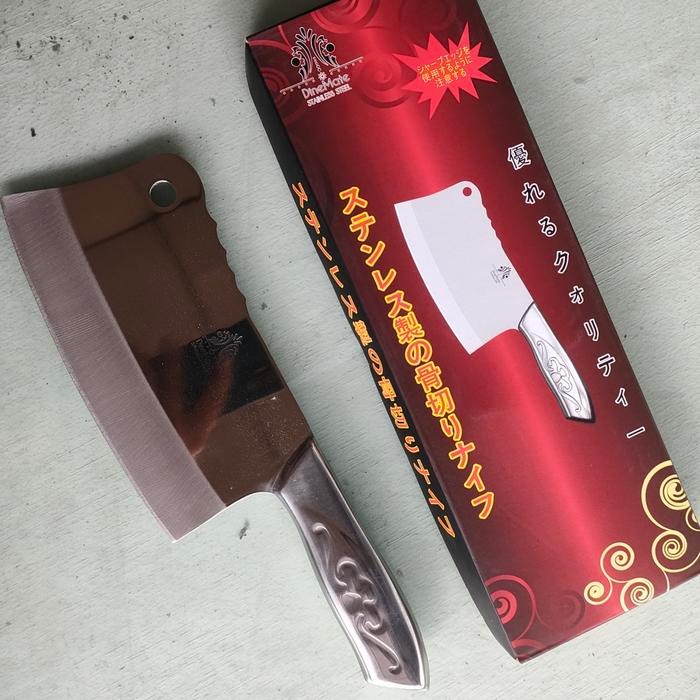 Pisau Daging/GOLOK/Pisau Tulang/Pisau Golok Daging Gagang Stainless