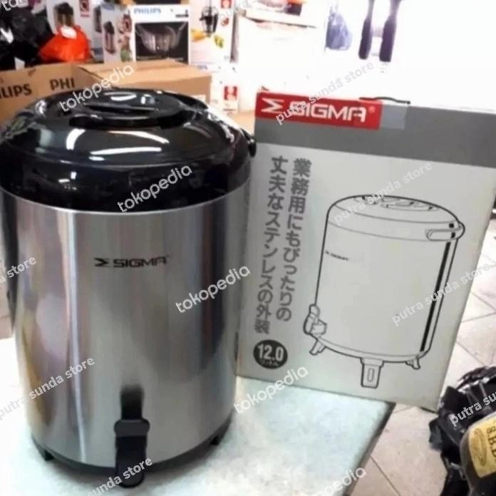 water jug stainless SIGMA 12 lt