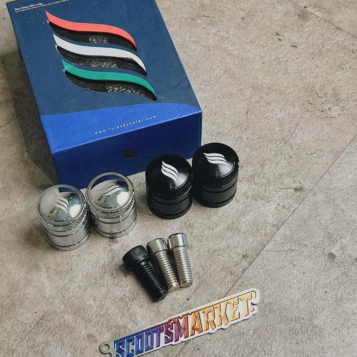 Tutup Spion Monel Spion Luigy Full Cnc Model Tony Scooter Vespa Matic Sprint Primavera S Lx Lxv 3V