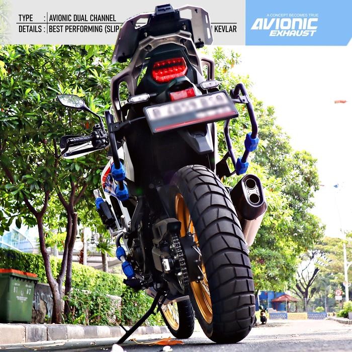 Knalpot Honda TRANSALP 750 AVIONIC EXHAUST - SUPER BASS