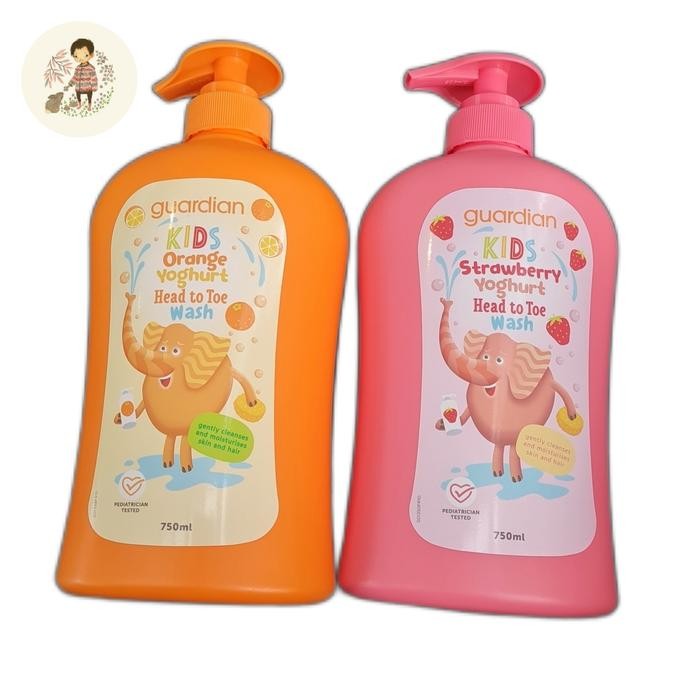 Sabun Mandi Anak Guardian Kids Head To Toe 750 Ml Gratisongkir