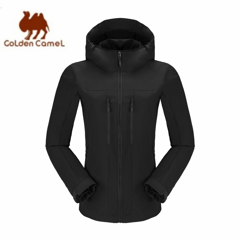 GOLDEN CAMEL Women's Jackets Raincoat Women Lightweight Waterproof Rain Jacket with Hood Outdoor Win