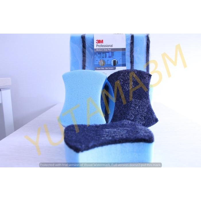 Spon Cuci Piring/ Tapas S/B 2000Lc Power Blue 3M Gratisongkir