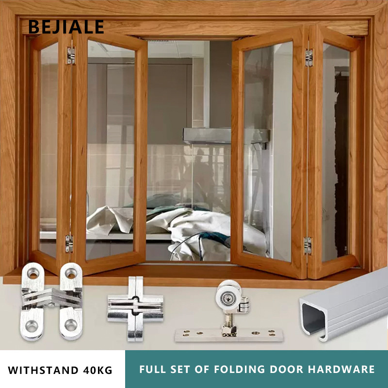 Folding Door Universal Hanging Wheel Wardrobe Door Hanging Rail Hanging Sliding Rail Hotel Screen