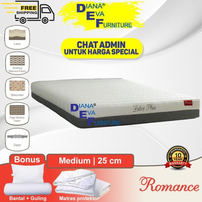 Kasur Romance Spring Bed Latex Plus ( Kasur Only )
