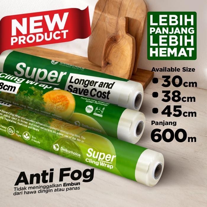 Pembungkus Buah dan Makanan Cling Wrap Reffil Delko Super Cling