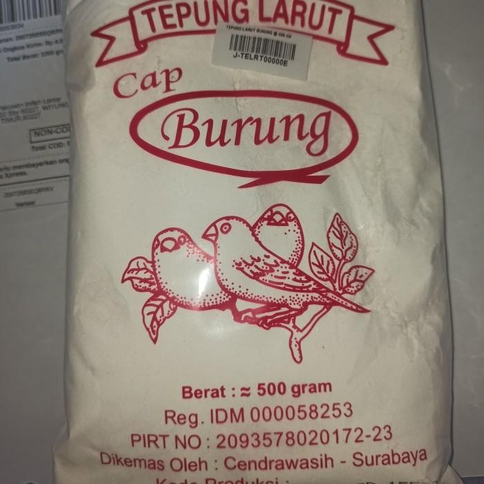 

(Expert) Tepung Larut cap burung /tepung garut 500gr
