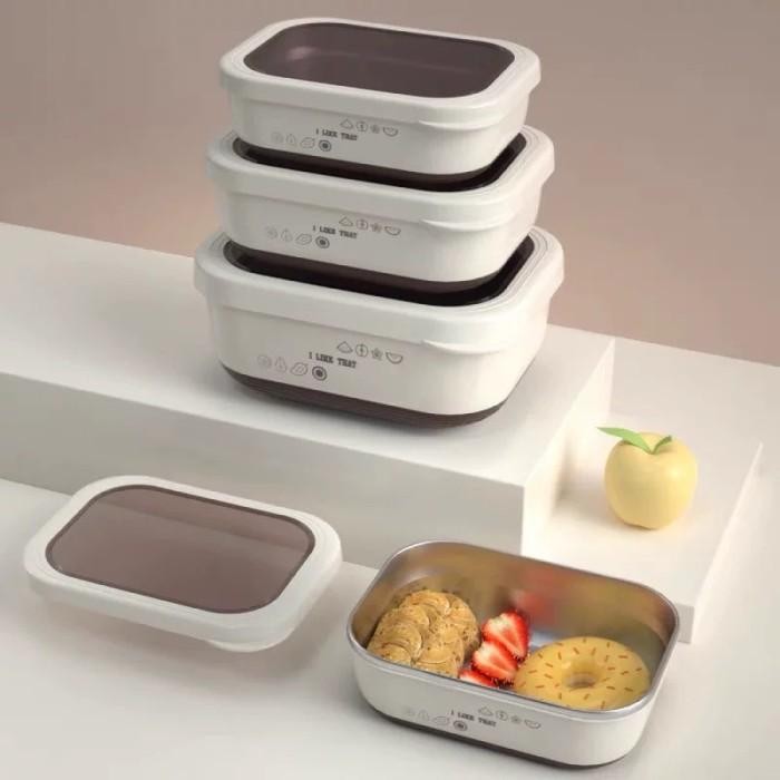 

(Expert) Kotak Stainless Steel Bekal Meal Box Container Storage Box