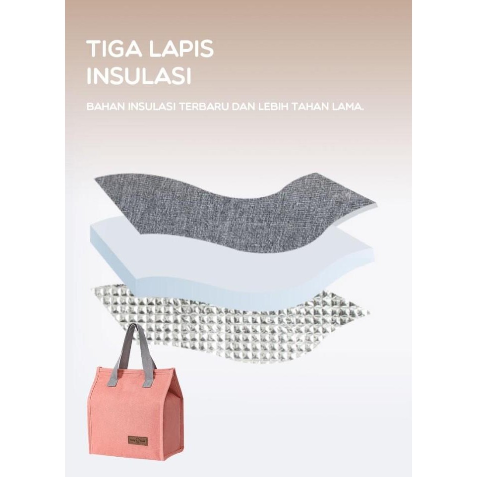 

(Expert) BONBOX BLB30 Portable Tas Lunch Box Bag Tas Bekal Makan Tahan Panas