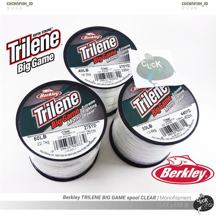 Senar Berkley TRILENE BIG GAME Clear Mono - USA 8 10 12 20 30 40 50 LB