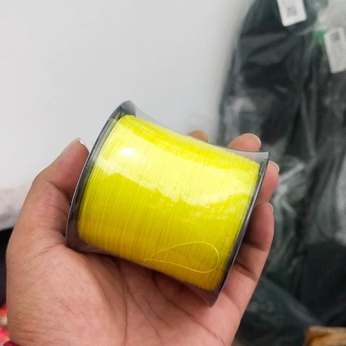 tali pancing senar pe 300meter x4 murah warna kuning 0,28mm 23lbs