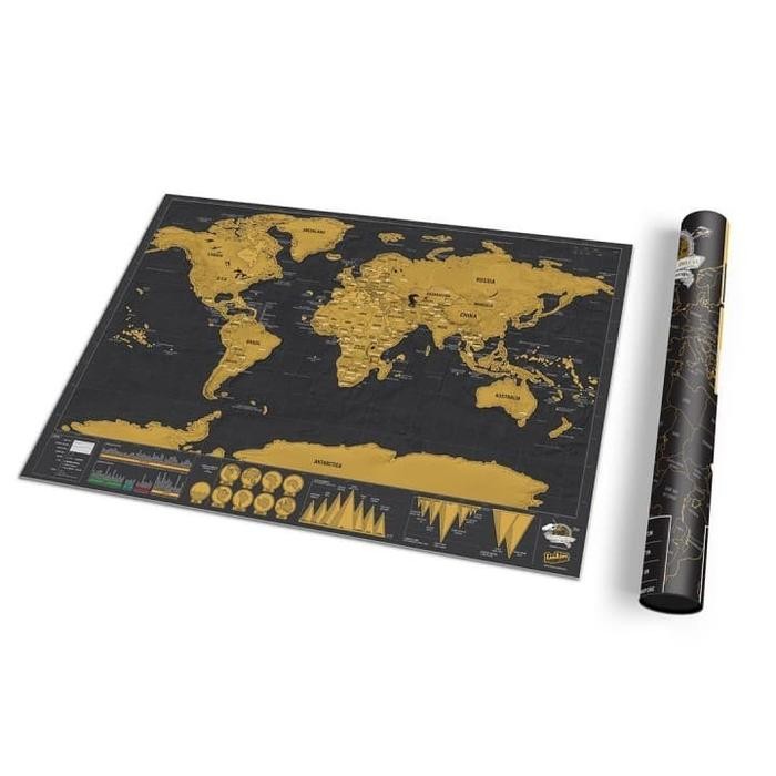 

TERLARIS! Poster Wallpaper Scratch Map Peta Dunia