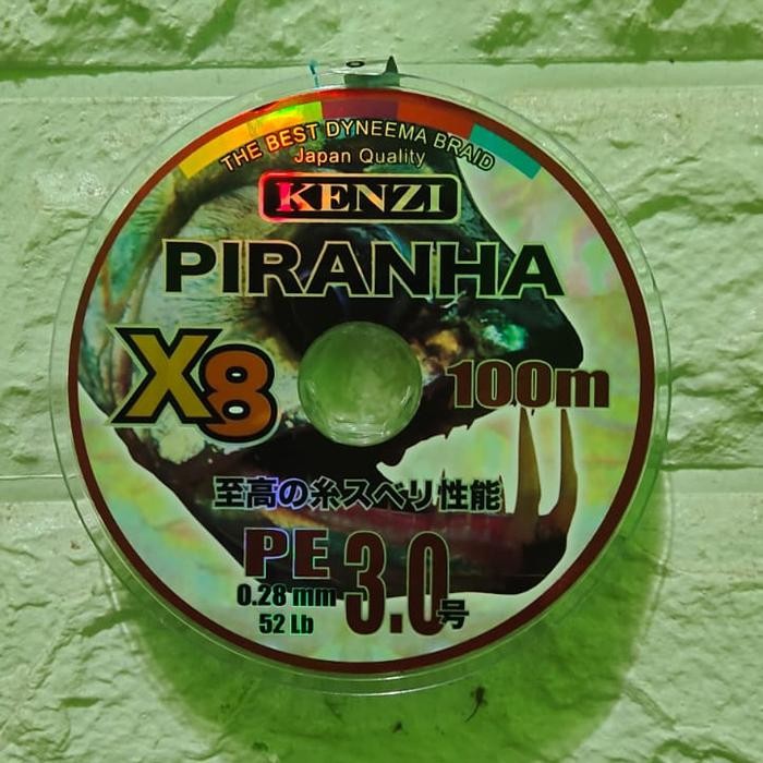 Senar PE 3.0 KENZI piranha X8 100M multicolor