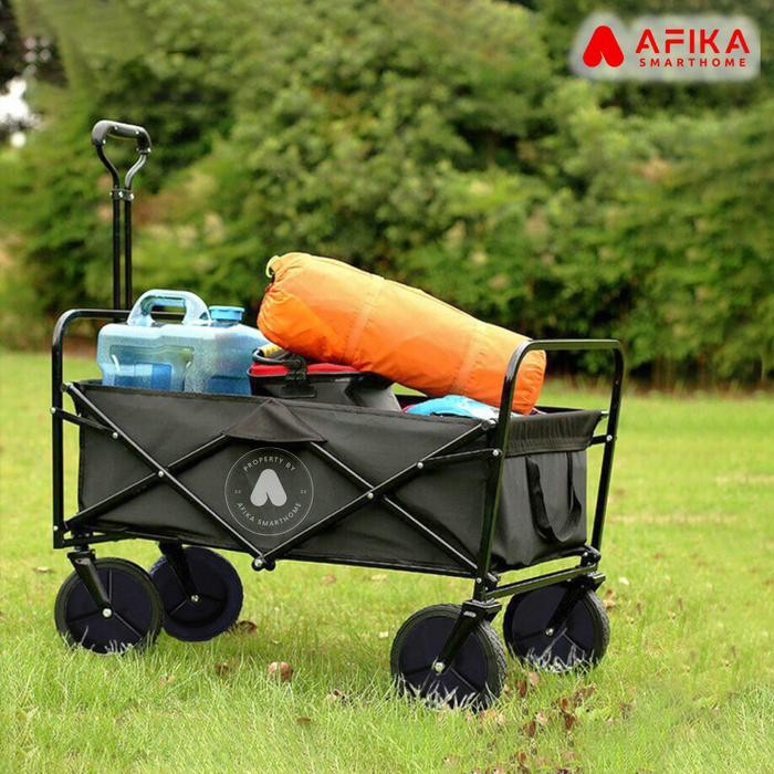Troli Barang Lipat Gerobak Angkut Barang Camp Wagon 600D Oxford