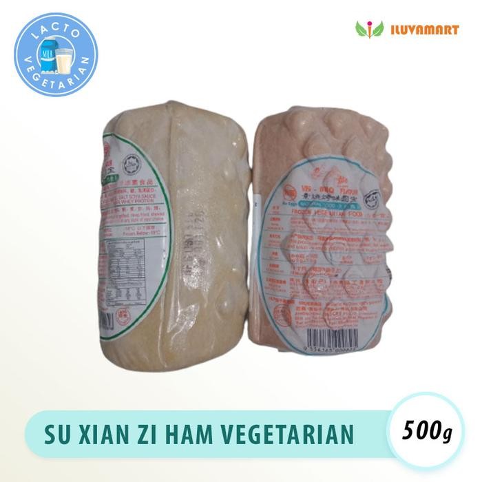 

SU XIAN ZI HAM Vegetarian 500gr Varian BBQ Merah Chicken Putih Flavour