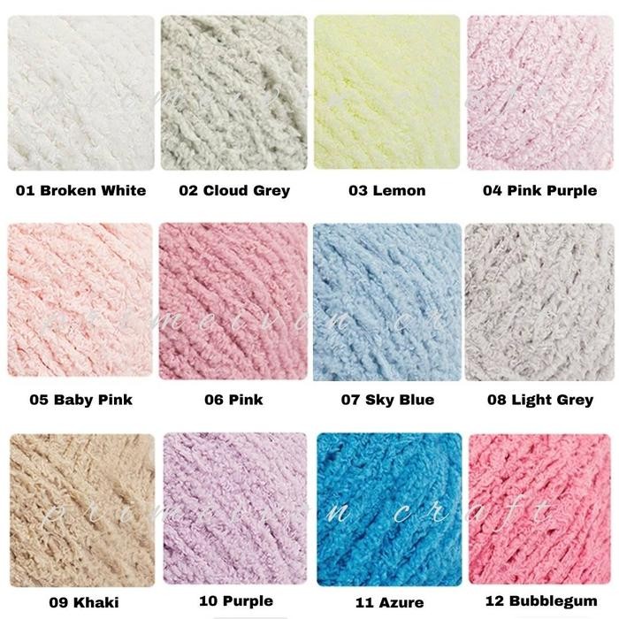 

Benang rajut handuk/ coral fleece SMALL CFS3