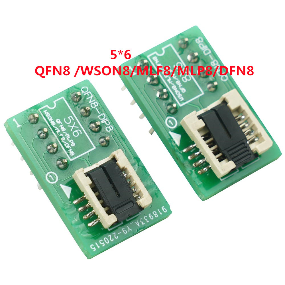 

QFN8 /WSON8/MLF8/MLP8/DFN8 TO DIP8 universal two-in-one socket/adapter for both 6*5MM chips