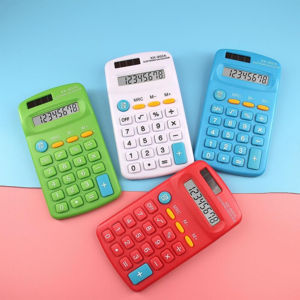 

Pocket Calculator Business 8-Digit LED Large Screen Big Button Mini Calculator Student Calculator