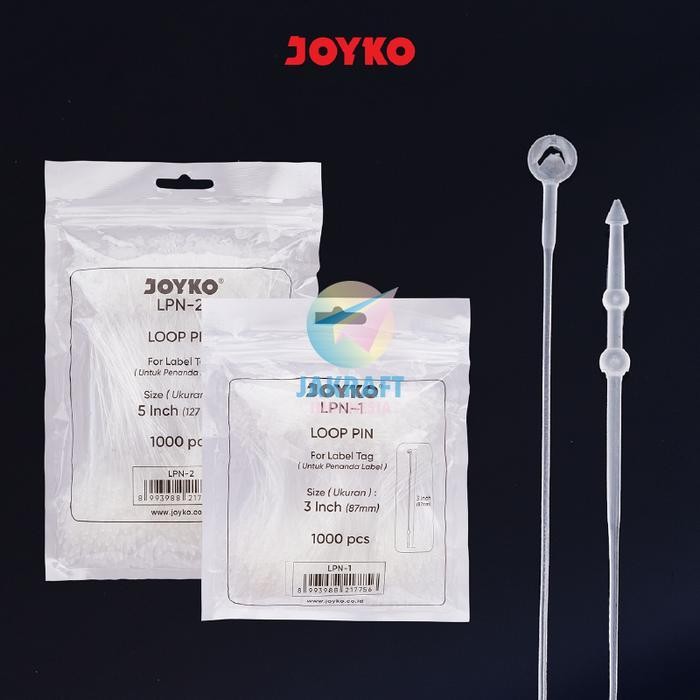 

(Expert) (1.000 Pcs) Loop Pin JOYKO LPN-1 3" Inch 87 mm / LPN-2 5" Inch 127 mm Tali Senar Cincin