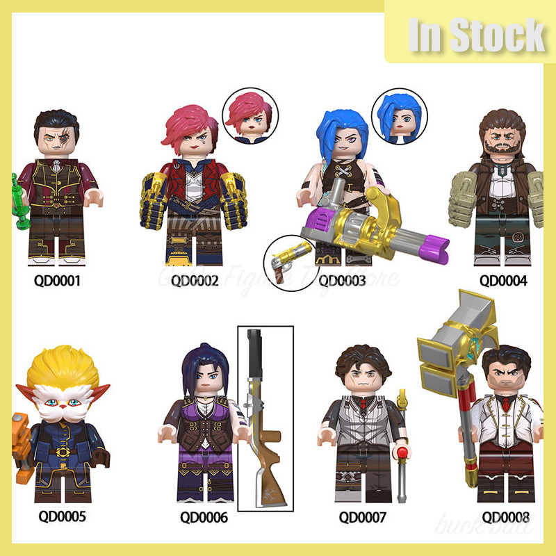 ArcaneLeague Of Legends Figure Jinx Vi Anime Figure Jayce Viktor Figurine Statue Model Collection Q