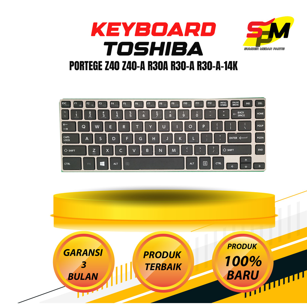 Keyboard Toshiba Portege z40 z40-a r30a r30-a r30-a-14k
