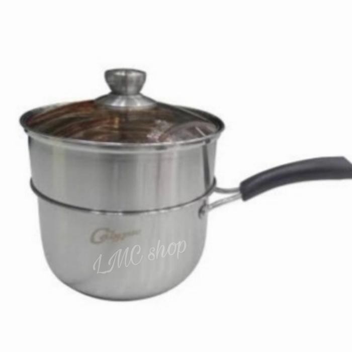 Panci Kukus Panci Steamer Stainless Steel Sauce Pan Milk Pan Calypso
