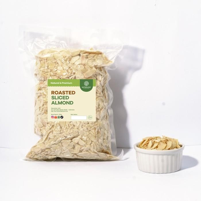 

(Expert) Almond Sliced panggang 250 gr Nuts roasted iris Natural Premium Alami