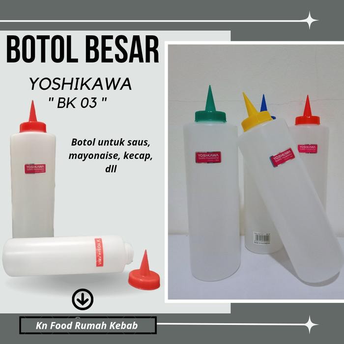 (Expert) Botol Saus Ujung lancip Besar - Botol Mayonaise Ujung lancip