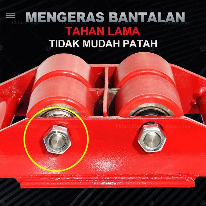 

Terlaris Roda Pemindah Barang Machinery Mover Roller Roll Tank 6 Ton