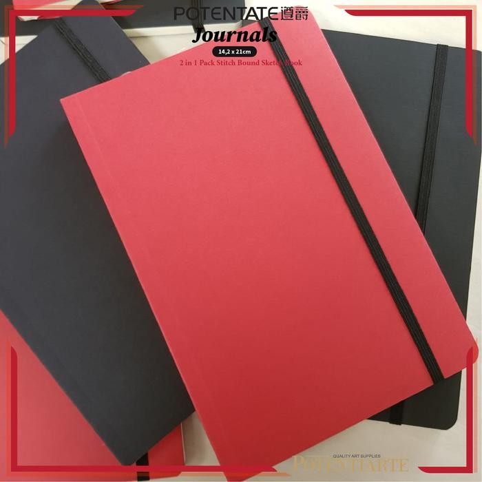 

BUKU SKETSA POTENTATE TRAVEL JOURNAL 14,2X21CM STITCH BOUND SKETCHBOOK KODE 965