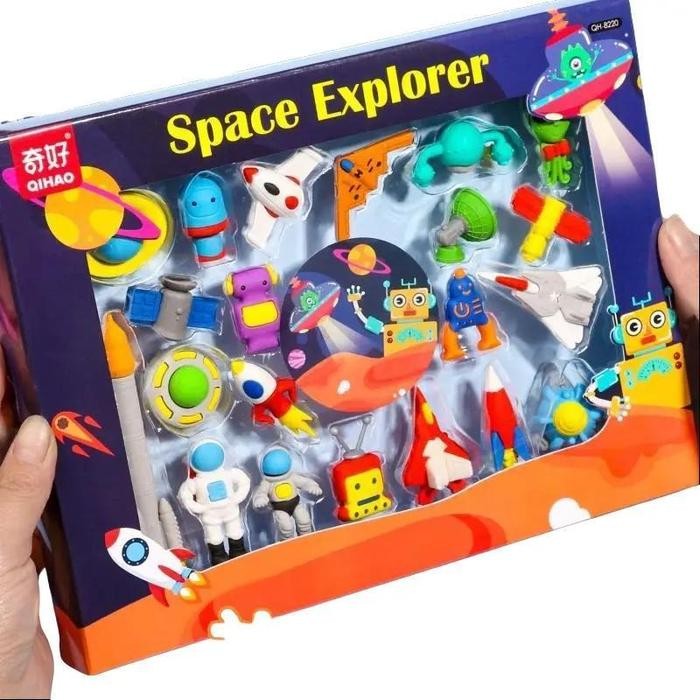 

Aimilotoys - (Harga Per Kotak) Penghapus Karakter Motif Mainan Anak Laki Perempuan Stimulasi Sensory