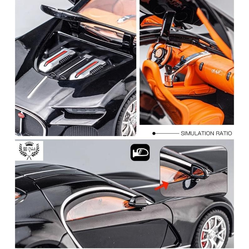 BEST SELLER DIECAST MOBIL BUGATTI ATLANTIC SKALA 1:24 UKURAN BESAR MAINAN KOLEKSI PAJANGAN VEHICLE