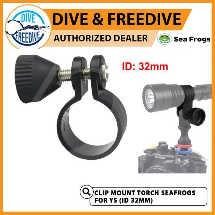 Dh-7 Clip Mount Holder Torch Light Diving Seafrogs For Ys Adapter 32Mm