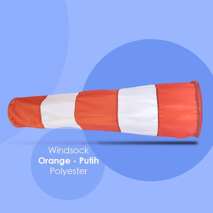 

Terlaris Windsock Orange Putih - ukuran 30 cm - Polyester SALE