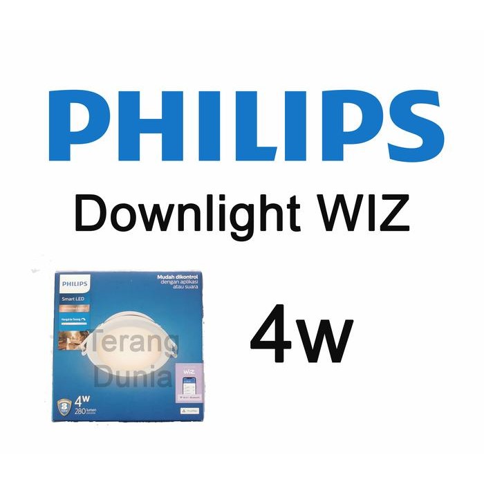 Downlight Philips Wiz 4w Downlight Wifi Philips 4w