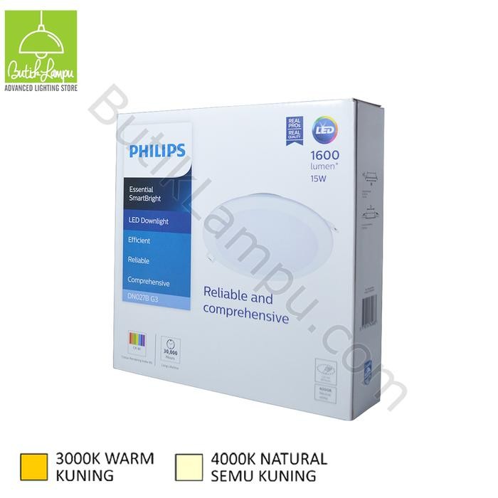 Lampu Downlight LED Philips DN027B Gen 3 15W 15 Watt