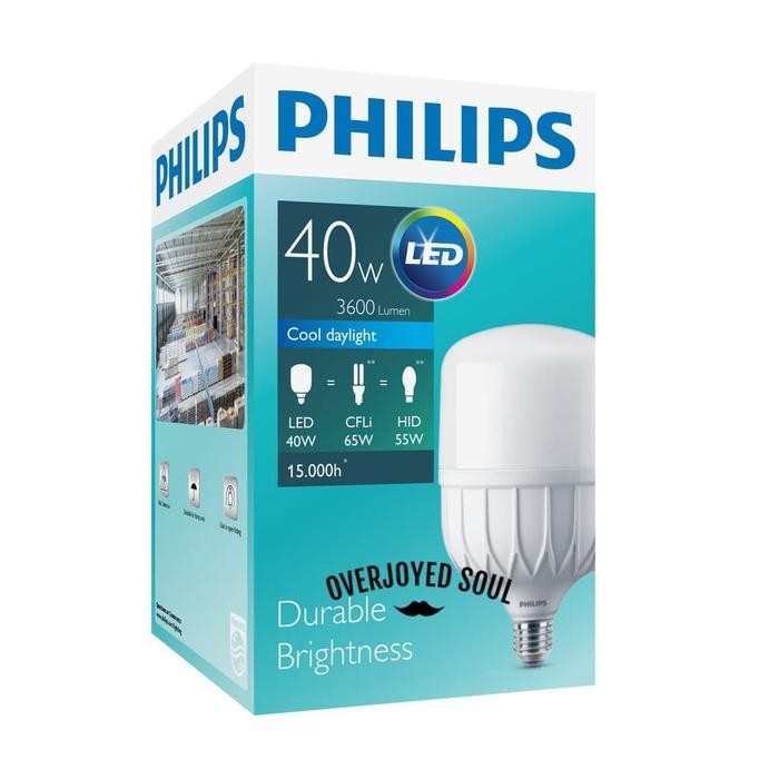 Lampu LED Bulb Philips TrueForce Core 40W 40 Watt 40Watt Putih - Putih