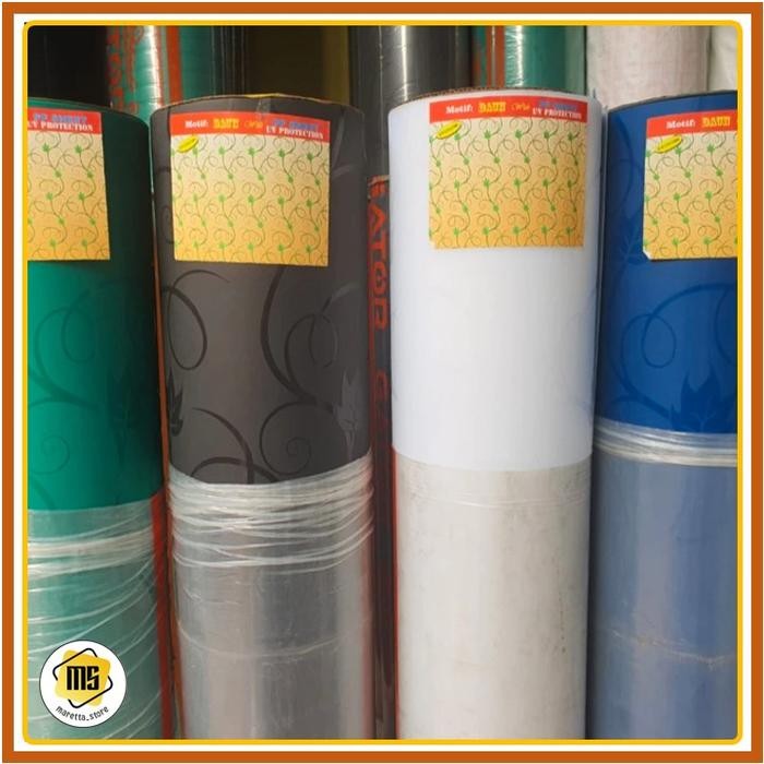 Fiber Plastik Penutup Pagar Motif Daun