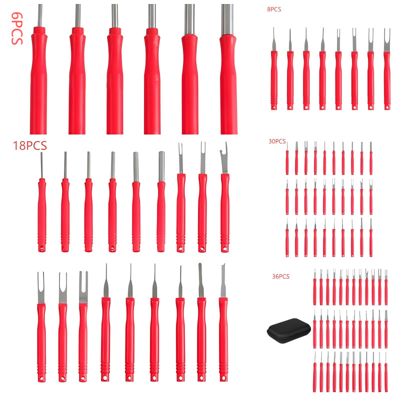 Terminal Removal Tool Set Depinning Tool Set Terminal Ejectors Kit for Release Car Wire from