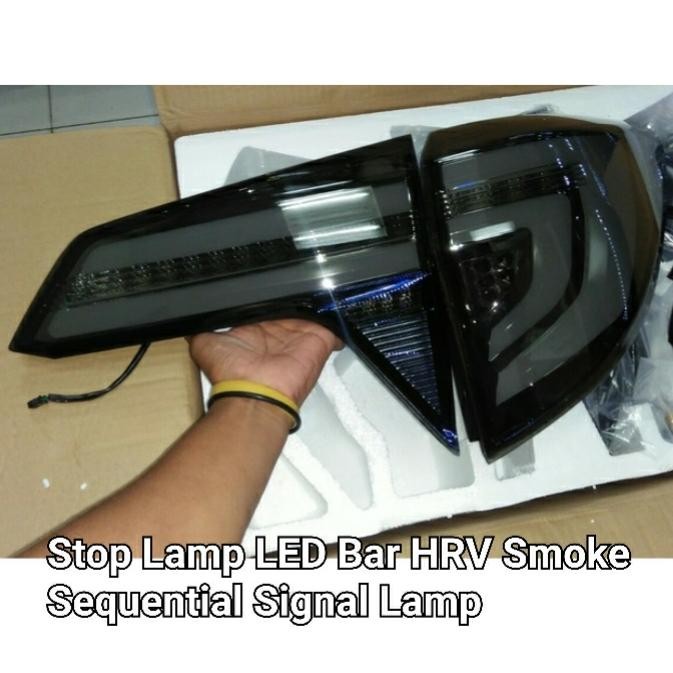 PREMIUM Stop Lamp LED Honda HRV 2015 2018 Smoke Light Bar Tail Light Squential