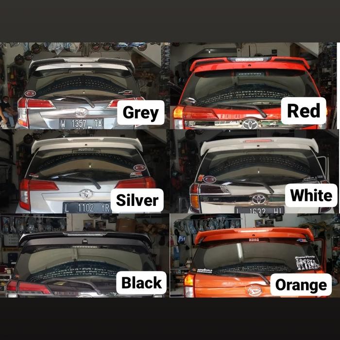 PREMIUM Spoiler Sporty + REFLEKTOR Calya Sigra Bahan ABS By Request Colour