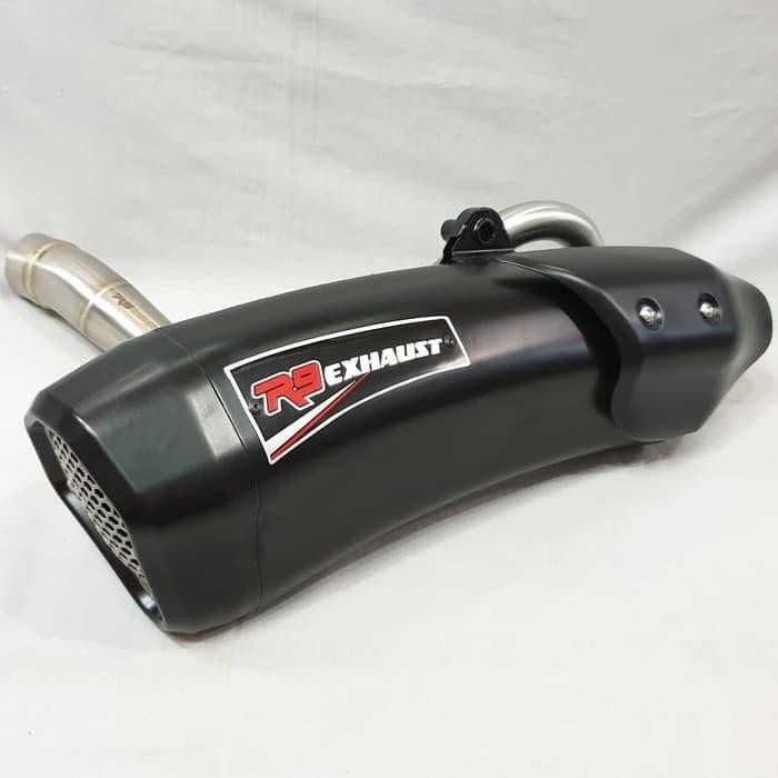 PREMIUM Knalpot Racing R9 Maxxi Series Stainless Black Yamaha N Max / NMax